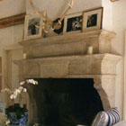 Custom made country fireplace